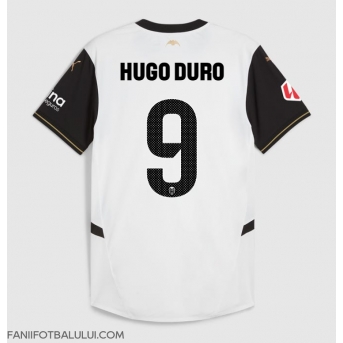 Valencia Hugo Duro #9 Tricou Fotbal Replică 2024-25 Barbati Acasa